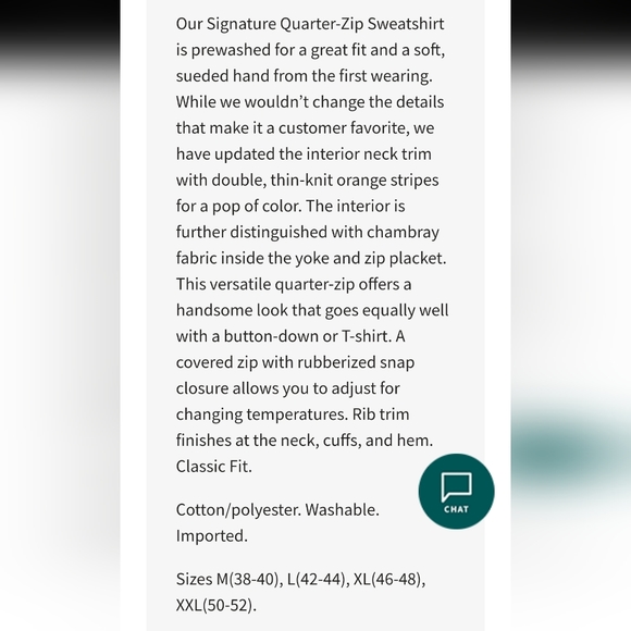 Orvis Men's Signature Quarter Zip Sweatshirt Grey Size XL - Picture 15 of 16